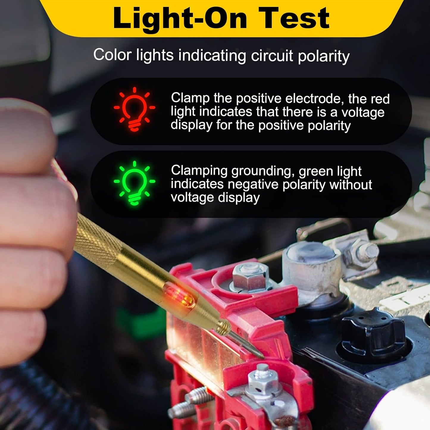 Testeur de Circuit Électrique 6V / 12V / 24V – Diagnostic Rapide et Précis lot de 2