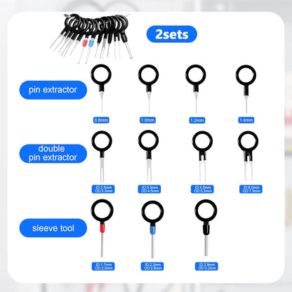 Kit Réparation Électrique Auto – Outils d’Extraction 82 Pièces + Coffret Fusibles 180 Pièces