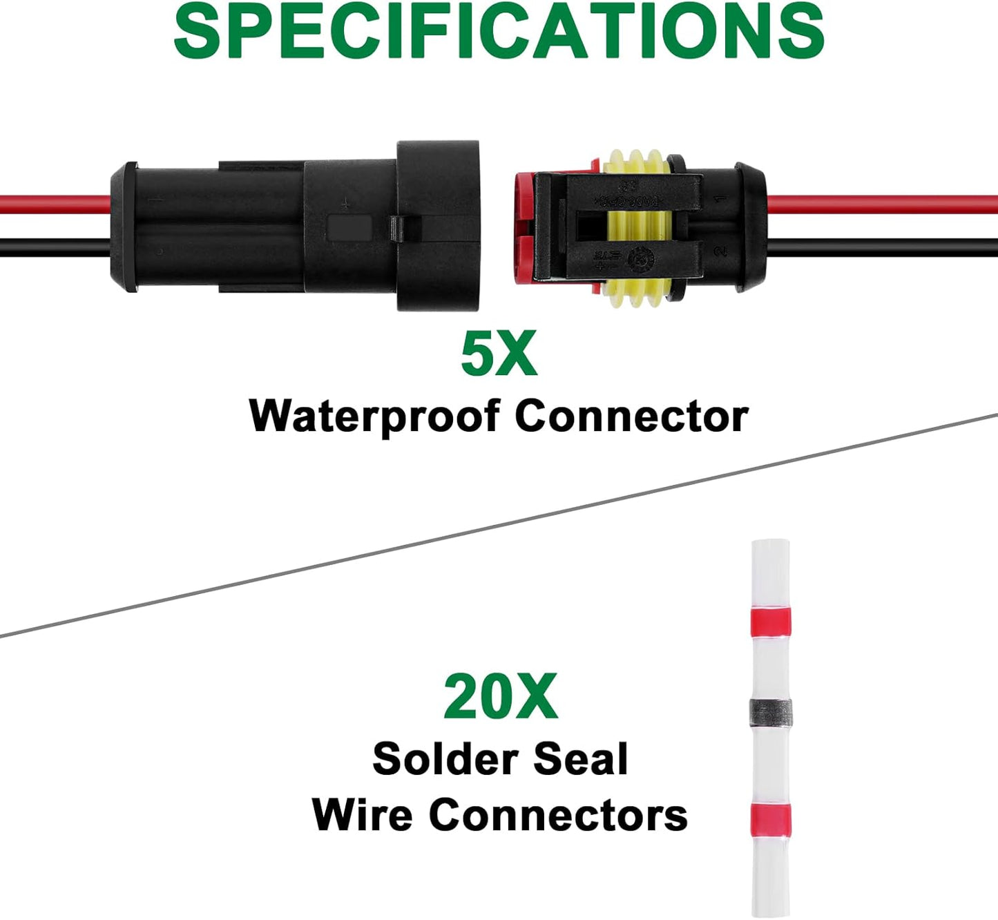 Kit Connecteurs Étanches + Pistolet à Chaleur resistant contre l'humidité tropicale