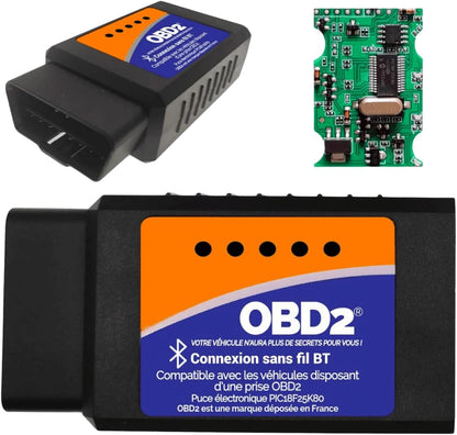 Diagnostic Auto OBD2 Bluetooth – Lecteur & Effaceur de Défauts Moteur