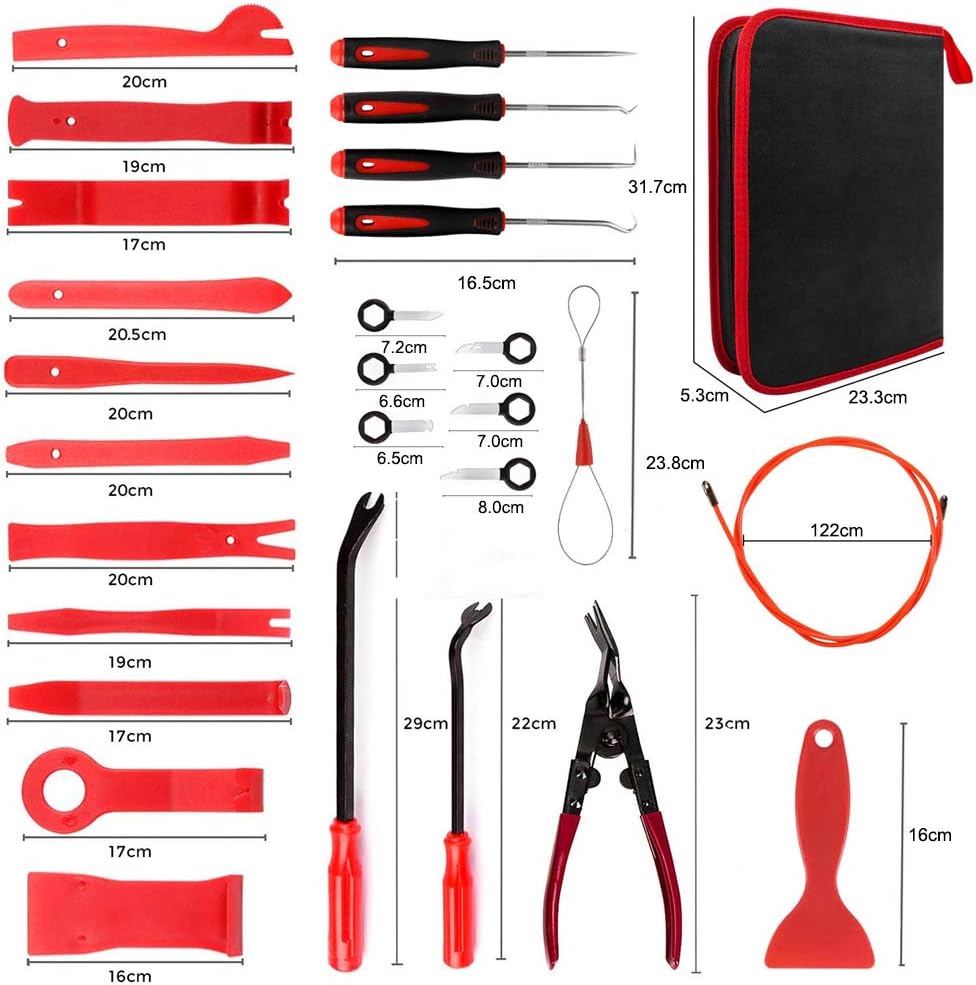 Kit Outils de Démontage Garnitures Voiture – 43 Pièces