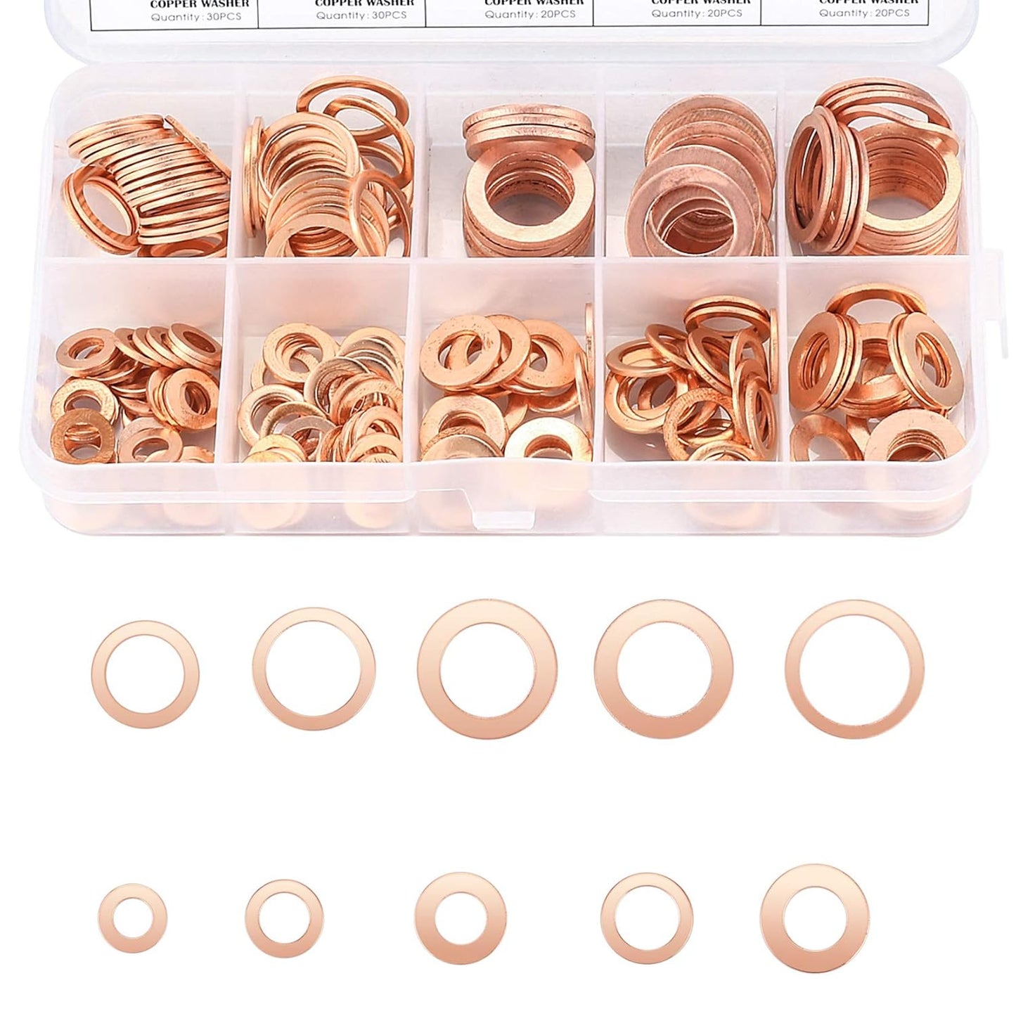 Kit Complet Rondelles Cuivre Vidange + Joints Toriques Universels