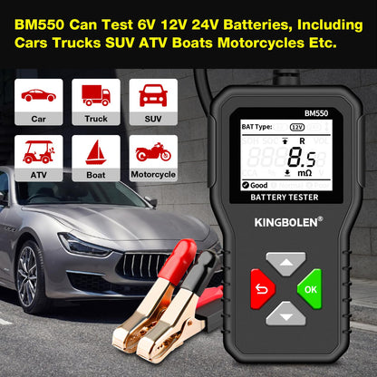 Kit Diagnostic Batterie 12V – Multimètre Digital + Testeur de Batterie Professionnel