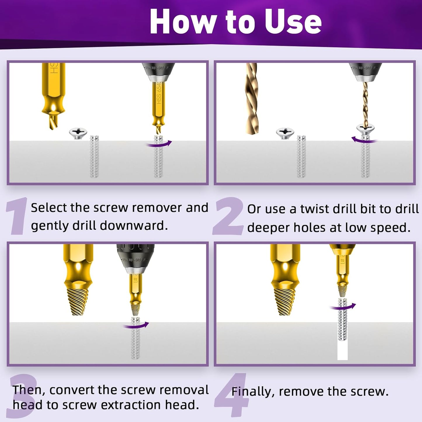 Kit Extracteur de Vis Cassées + Clé à Filtre à Huile Réglable PRO
