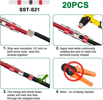 Kit Connecteurs Étanches + Pistolet à Chaleur resistant contre l'humidité tropicale