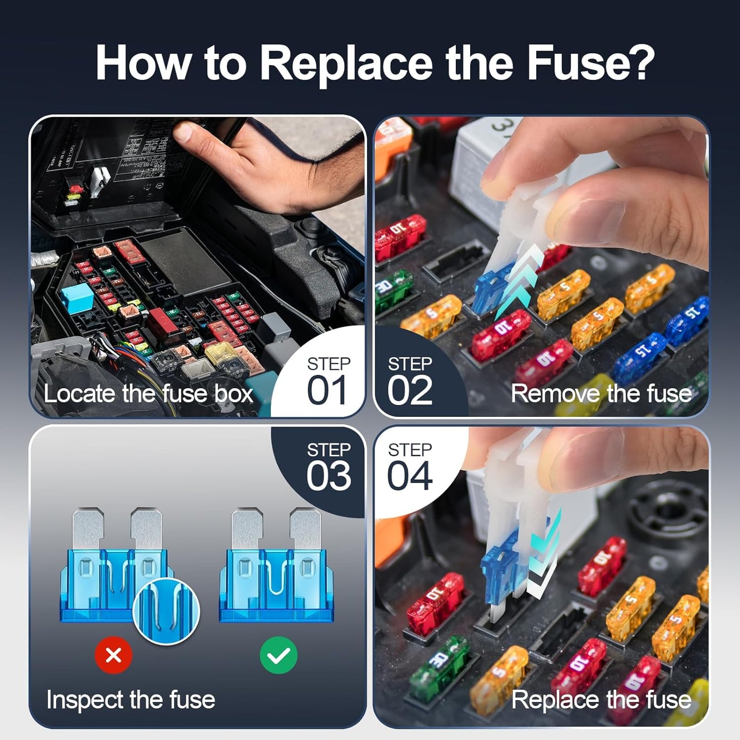 Kit Réparation Électrique Auto – Outils d’Extraction 82 Pièces + Coffret Fusibles 180 Pièces