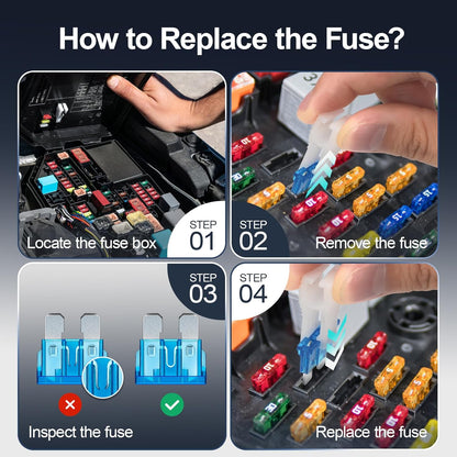 Kit Réparation Électrique Auto – Outils d’Extraction 82 Pièces + Coffret Fusibles 180 Pièces