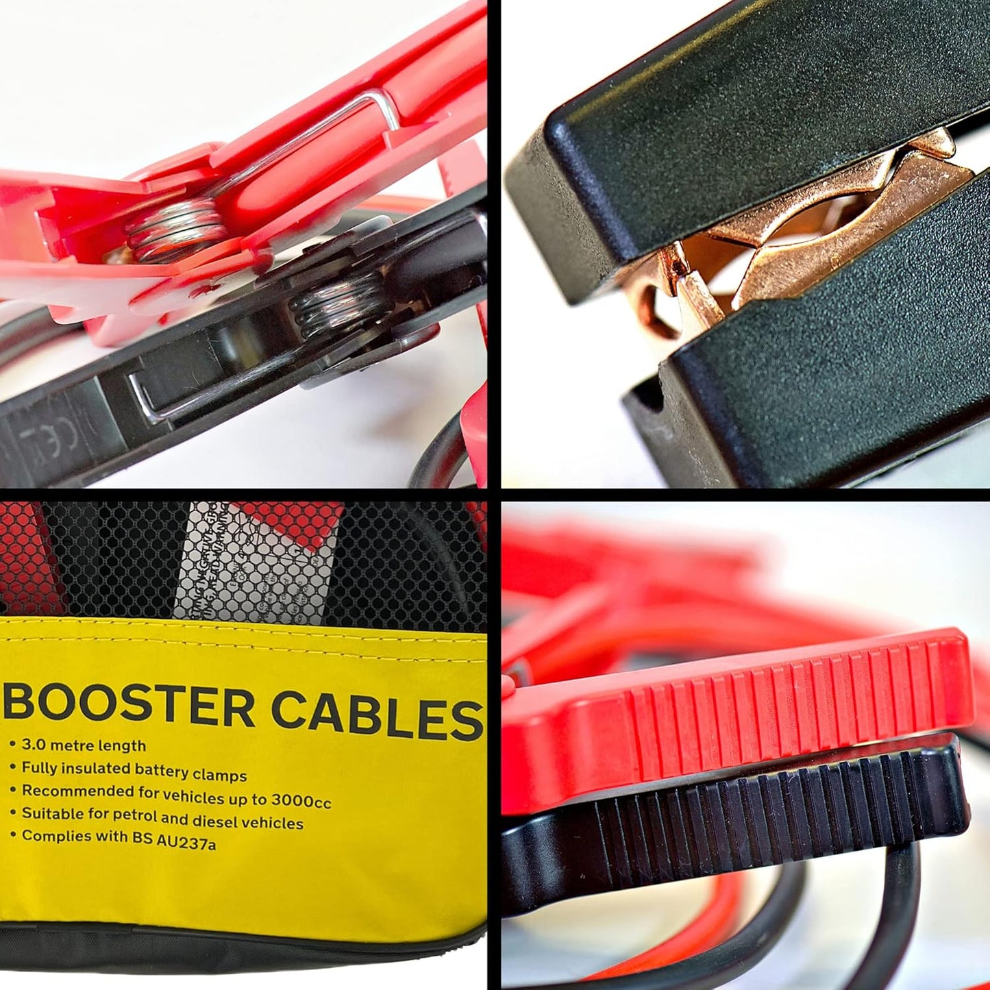 Câbles de démarrage 3m + Graisse de bornes offerte — Kit batterie voiture Antilles