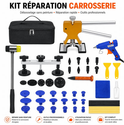 Kit Réparation Carrosserie Sans Peinture – Débosselage Auto Professionnel